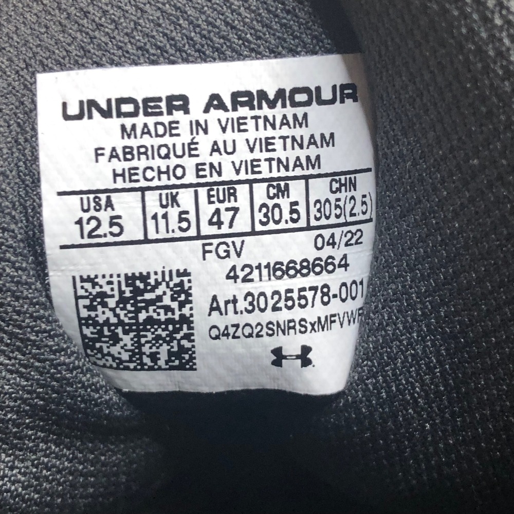 Under Armour Stellar G2 Tactical Boots Mens 12.5 US Black Leather 3025578-001 - Picture 2 of 16